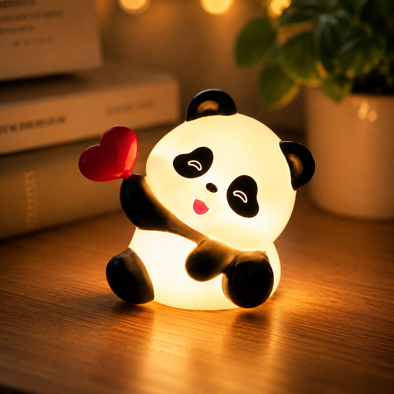 Panda with heart