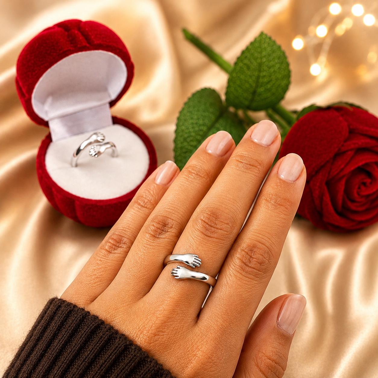 Rose with Ring Box